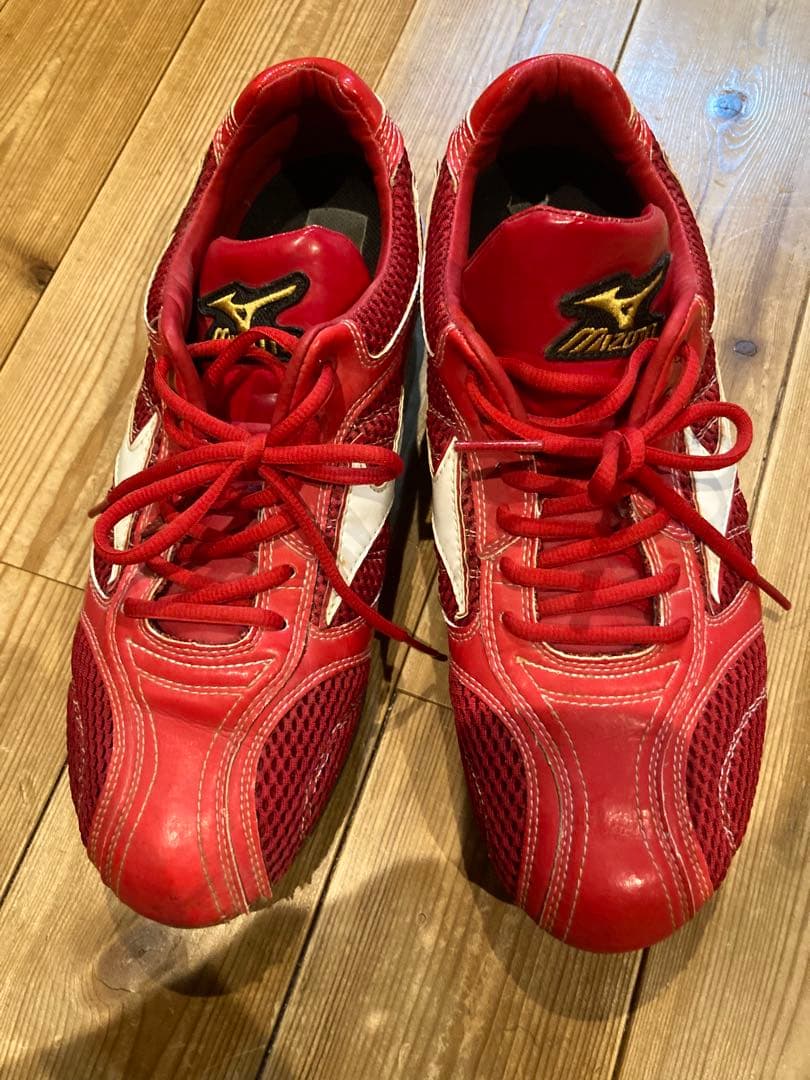 実使用　野球　スパイク　広島　ミズノ