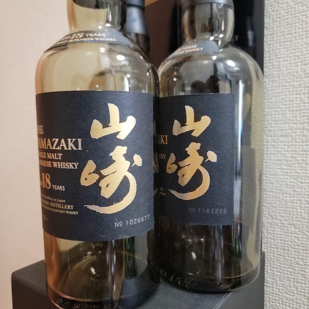 山崎 18年 シングルモルトウイスキー 700ml空き瓶