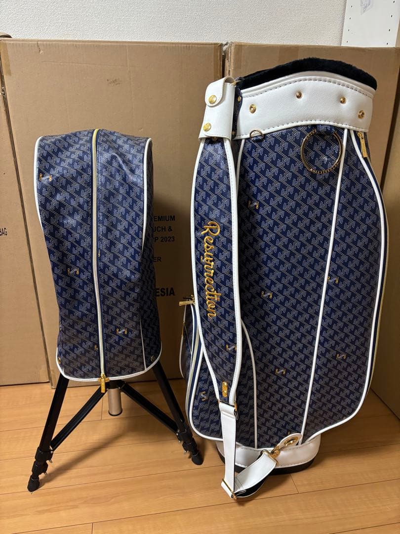 Resurrection RALLINA キャディバッグ レザレクションネイビー