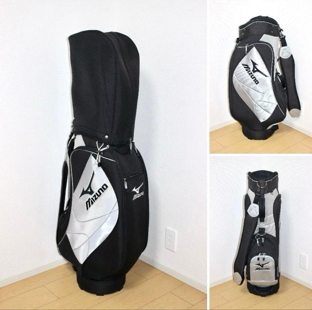MIZUNO ミズノ キャディバッグ❗️ブラック×シルバー