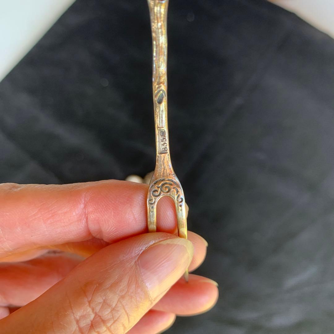 925 バラデザイン フォーク 3本セットシルバー925