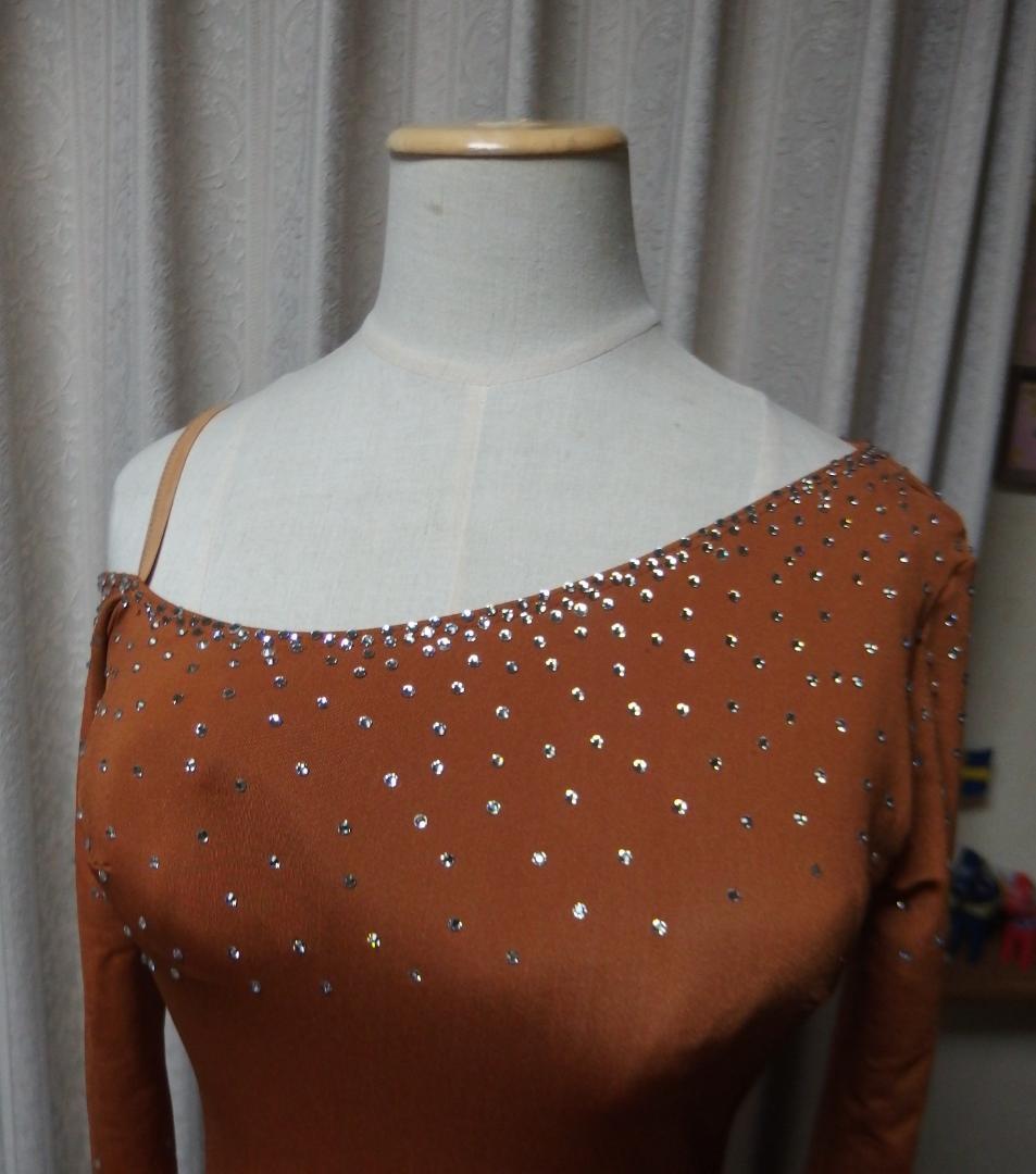 2/14迄【社交ダンス】チャコット　ブロンズ色 ラテンドレス