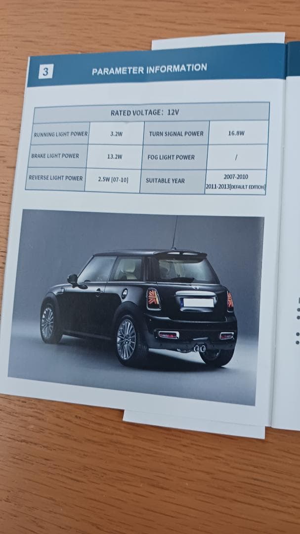 miniユニオンジャックテールランプ R56