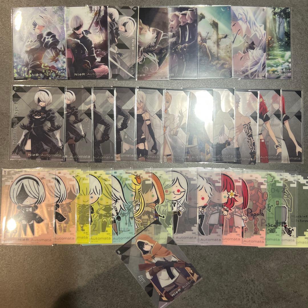 ニーアオートマタ クリアカード コンプリート