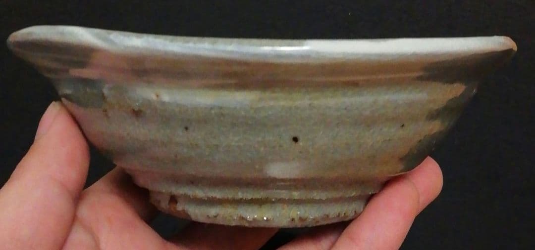 人間国宝　清水卯一？　作　刷毛目　茶碗　箱付　茶道具