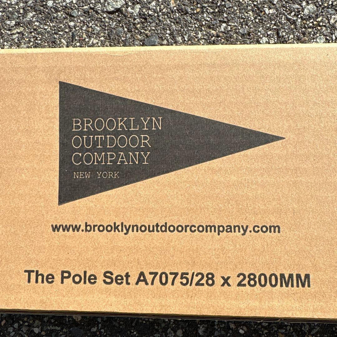 ブルックリンアウトドアカンパニー【新品廃盤】タープポール♪黒