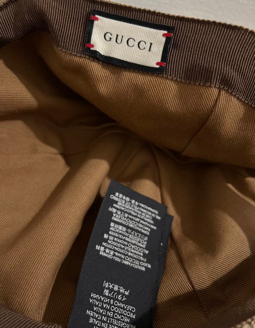 GUCCI グッチ GGキャンバス ベースボールキャップ モノグラム XL