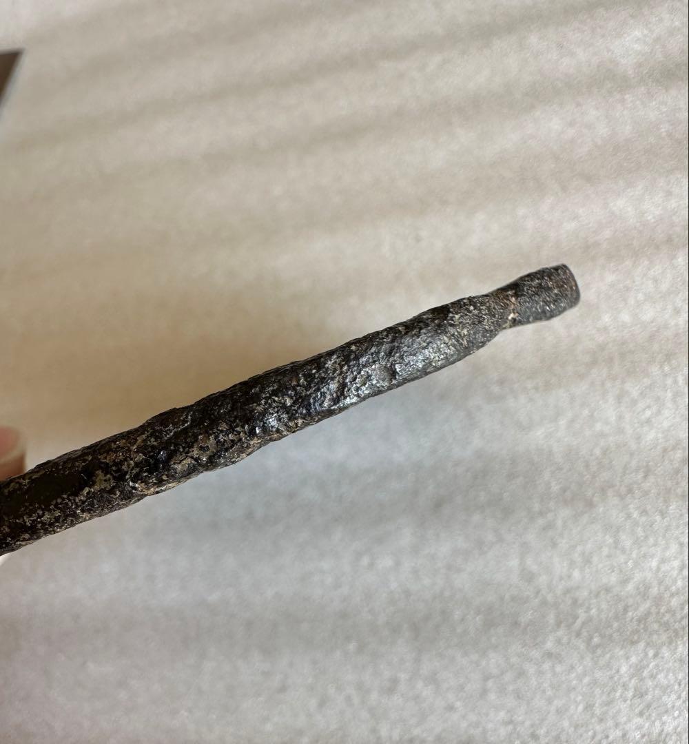 鍔 古鍔 鉄地 鐔　鉄地つば 刀装具 古美術 時代物 26A4