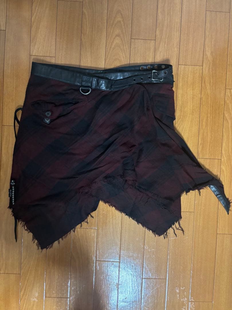 【health】kmrii 初期 巻きスカート hyde着用 チェック