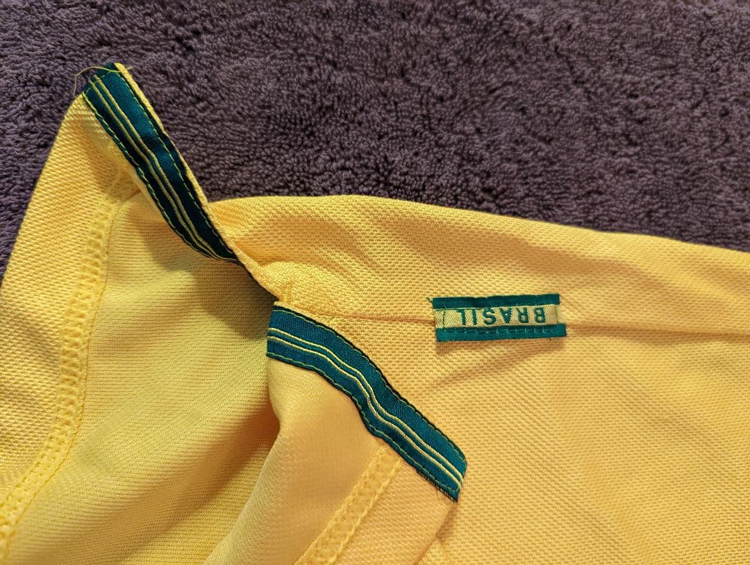 英国製 ビンテージ 1998W杯 ブラジル代表 選手着用モデル ロナルド 名前入