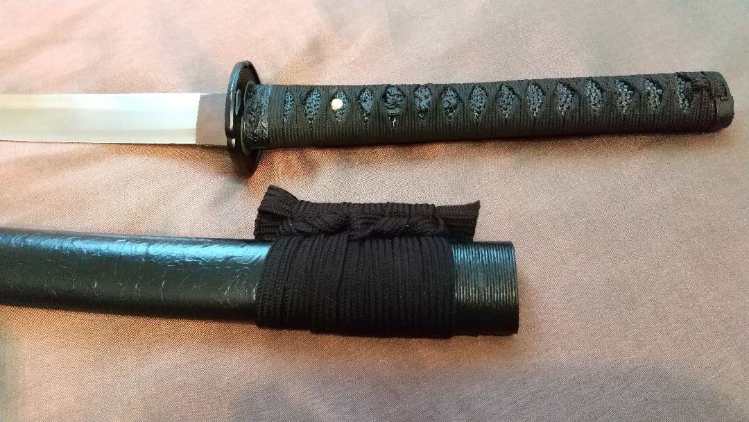 【直刃紋様】模造刀 小鍔 刀剣 大刀 模擬刀 拵え刀 katana sword