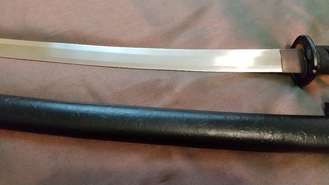 【直刃紋様】模造刀 小鍔 刀剣 大刀 模擬刀 拵え刀 katana sword