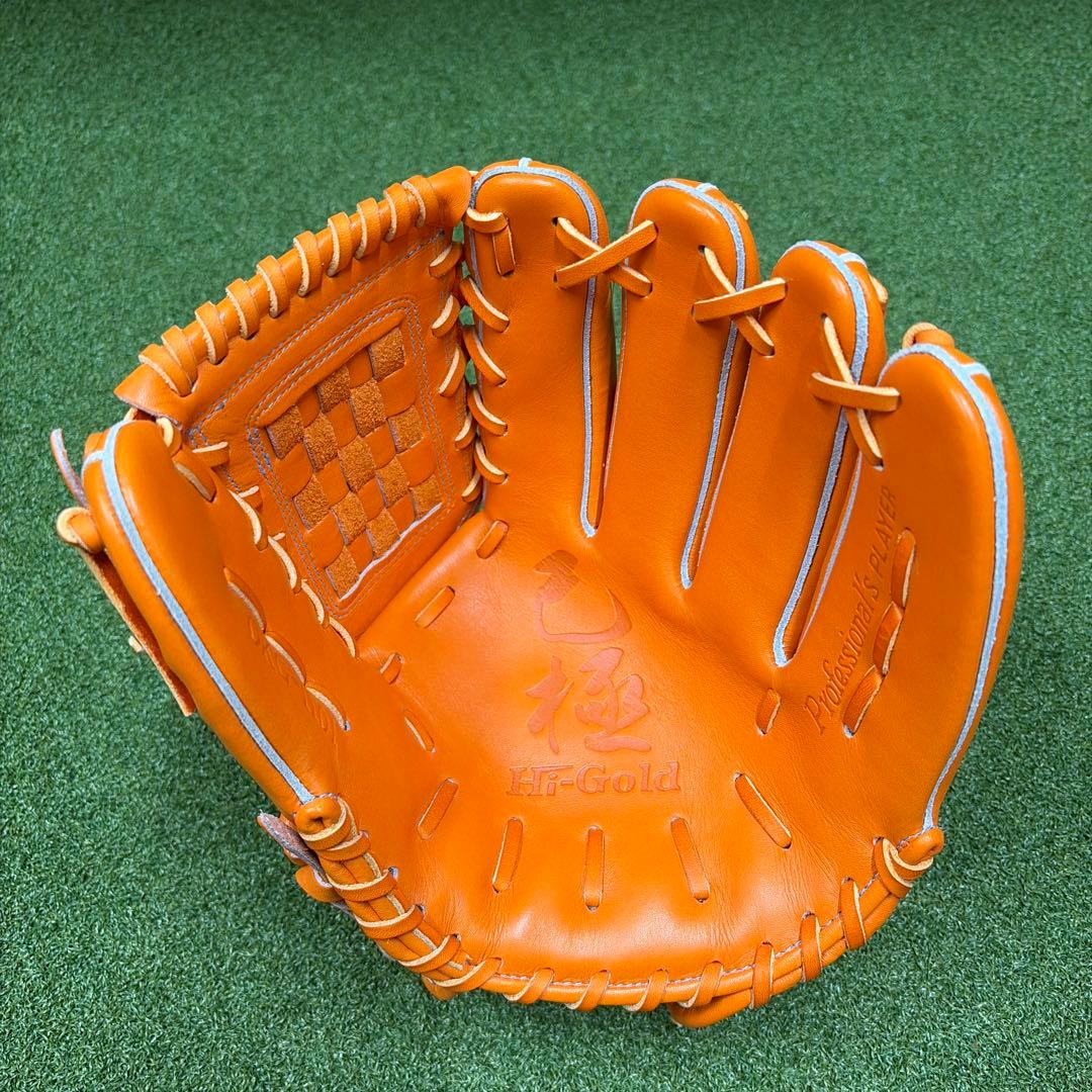 HI-GOLD 軟式グローブ 投手用　オレンジ