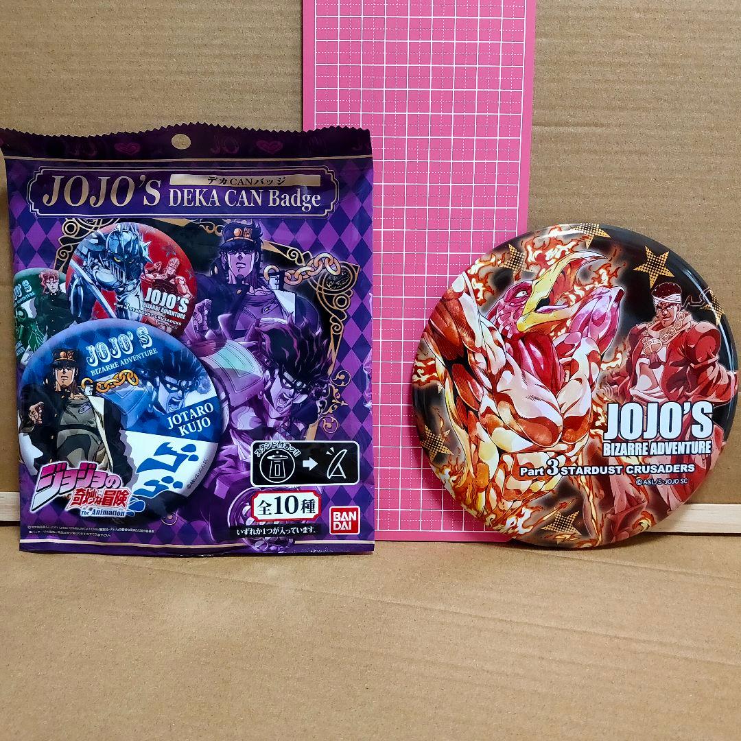 レア★MRed★ジョジョの奇妙な冒険 デカCANバッジ　15cm 特大缶バッジ
