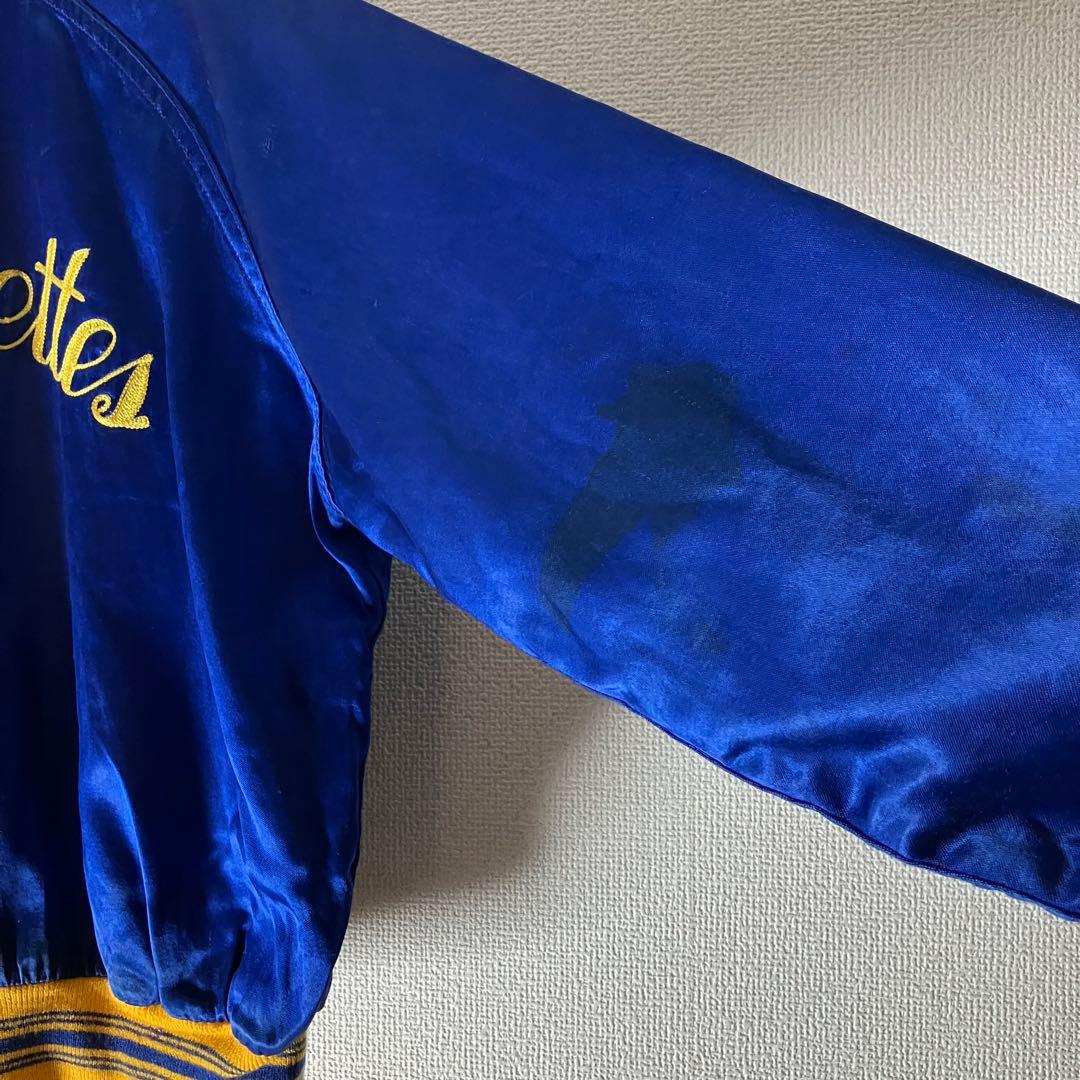 40s 50s サテン ジャケット ブルー