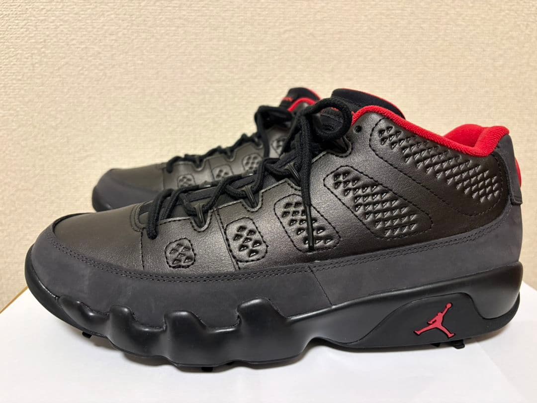 【新品】AJ 9 G BLACK/DARK CHARCOAL-TRUE RED