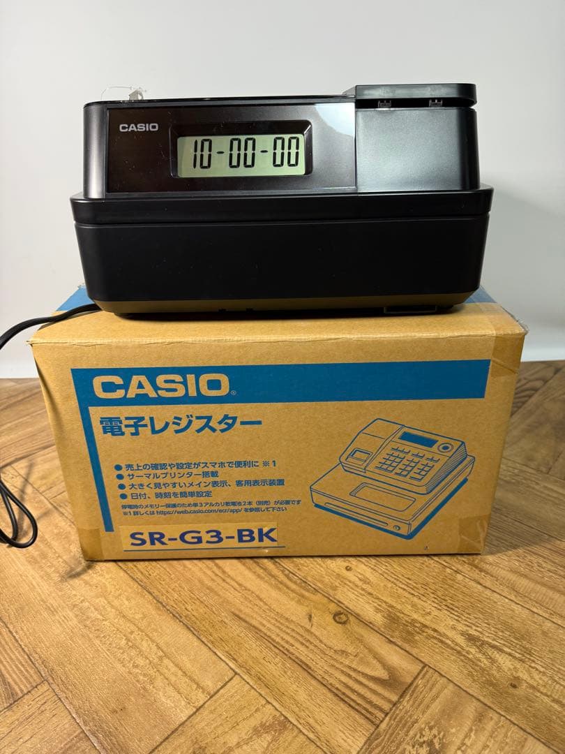 ◎極美品◎使用2週間◎CASIO◎電子レジスター◎2023年製◎SR-G3-BK