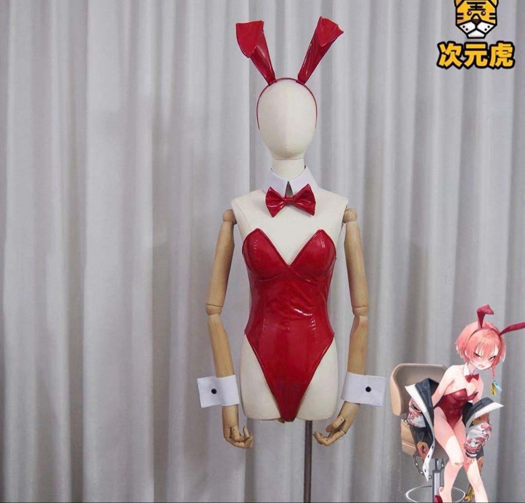 U*i様 ブルーアーカイブ　美甘ネル　バニー　コスプレ　衣装　ウィッグ　靴　ブル