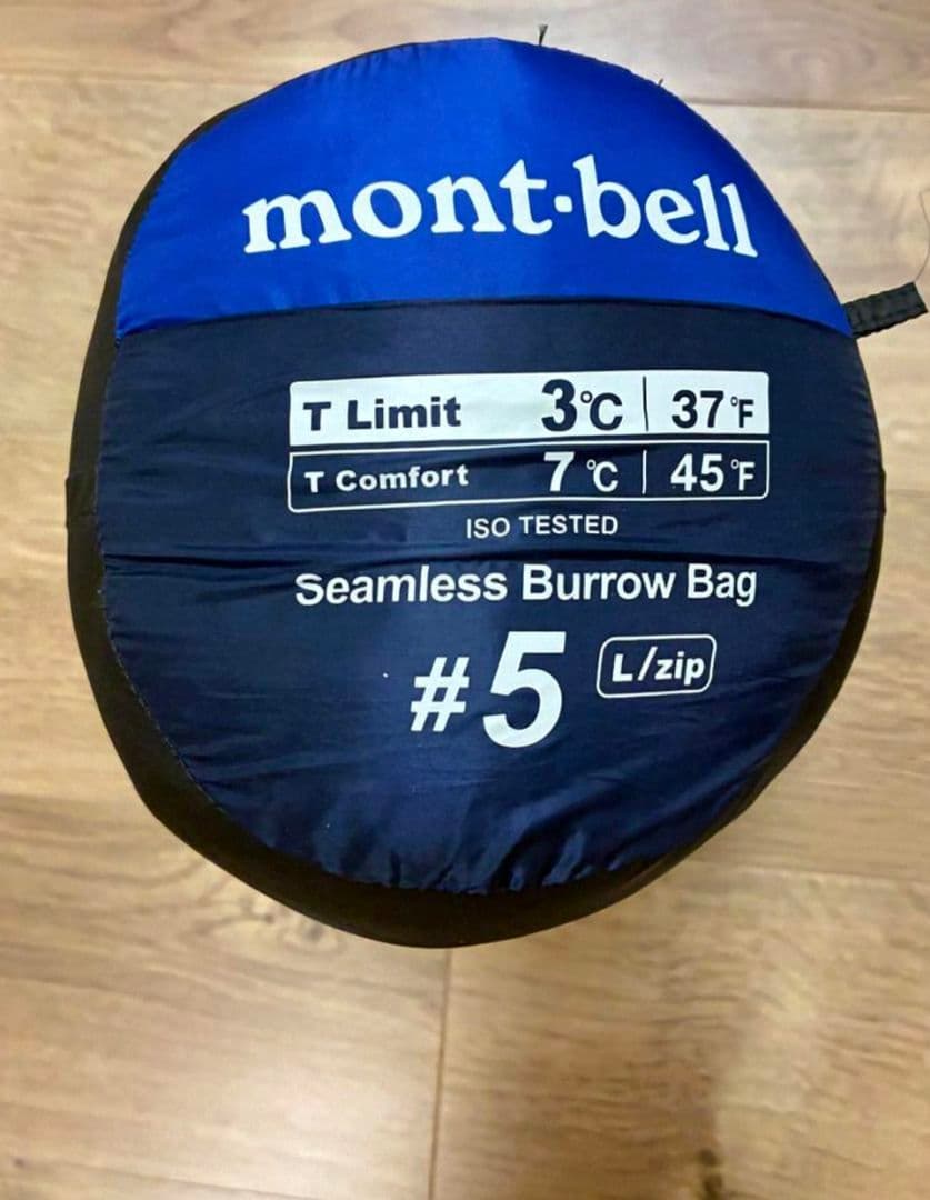 ☆限定お値下げ!!　mont-bell シームレス　バロウバッグ #5 寝袋