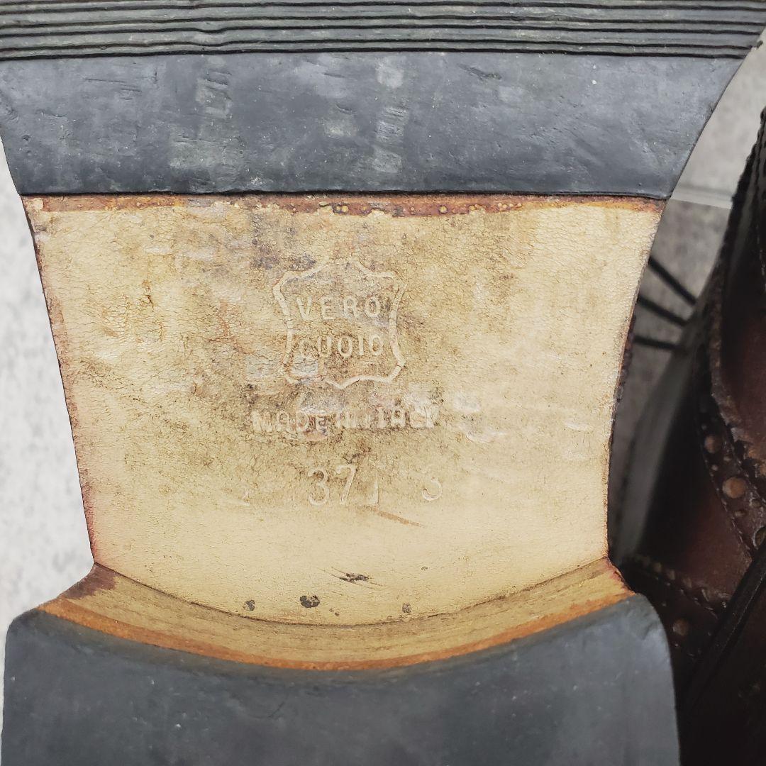 ✨ドリスヴァンノッテン✨ ブローグシューズ 23.5cm 濃茶 イタリア製 本革