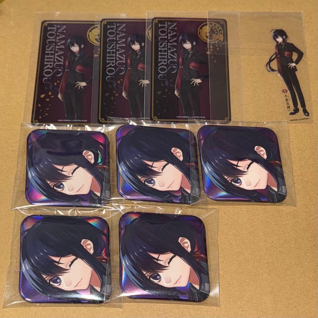 刀剣乱舞 大本丸博 鯰尾 vol.2 缶バッジ クリアカード クリアステッカー