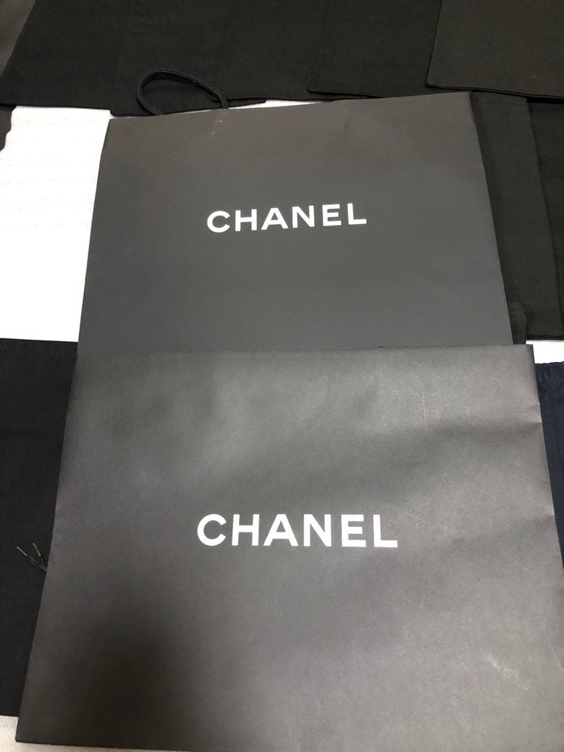 シャネル　ロゴ靴紐　ロングブーツ等靴保存袋　ショッパー　まとめ売り