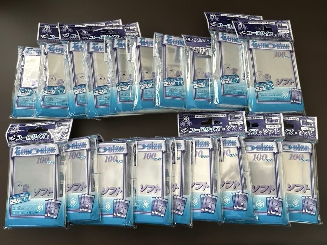 カードスリーブ　ユーロサイズソフト 100枚入り　19セット