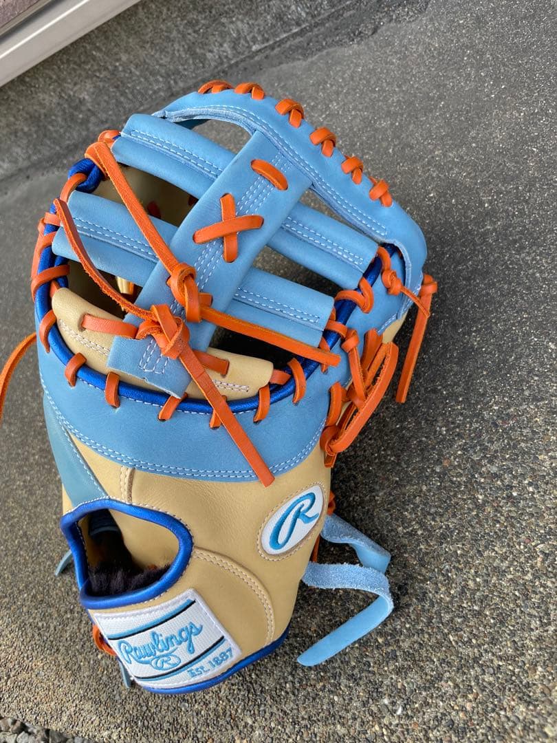 野球 ファーストミット 軟式 大人 ローリングス キャメル　サックス　グローブ