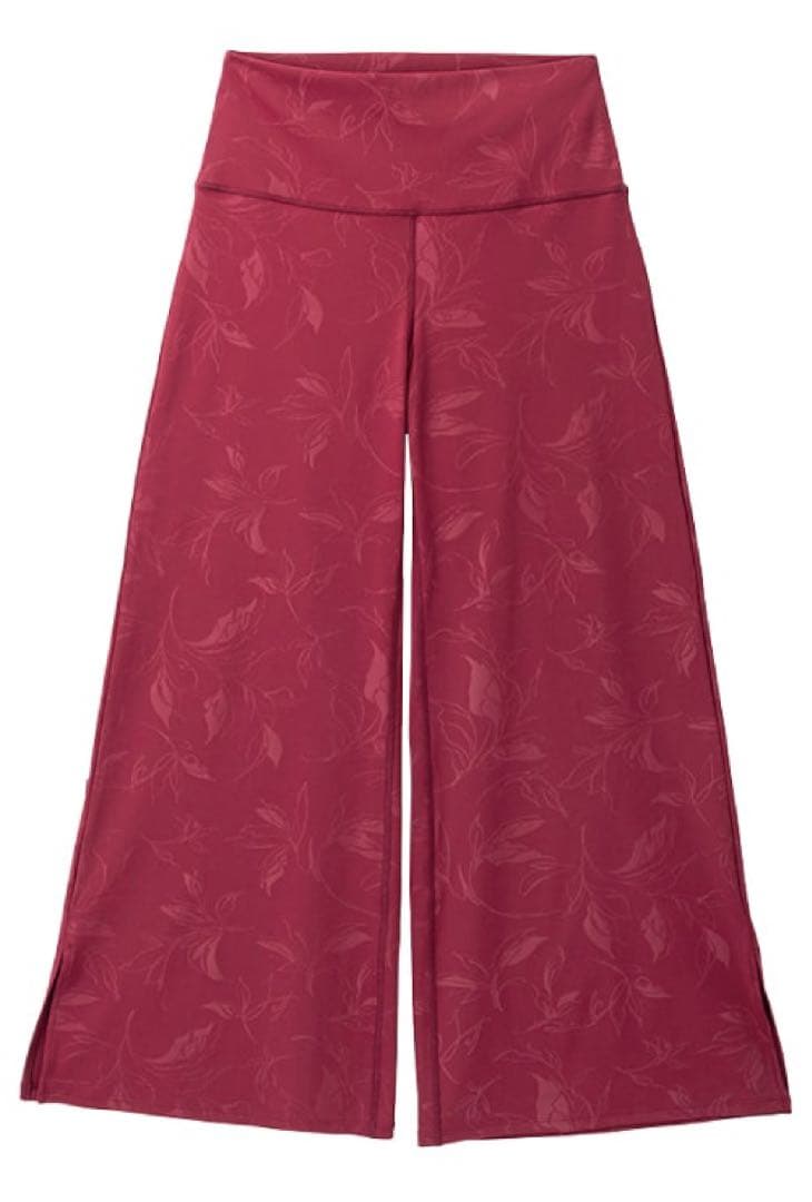 SUKALA エンボスリーフワイドパンツ　ローズコッパー　Lサイズ