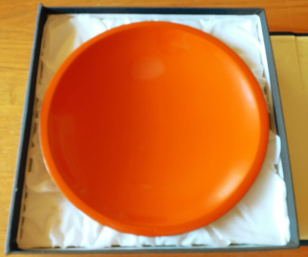 輪島塗　朱菓子器　五島屋　布着本堅地　美品