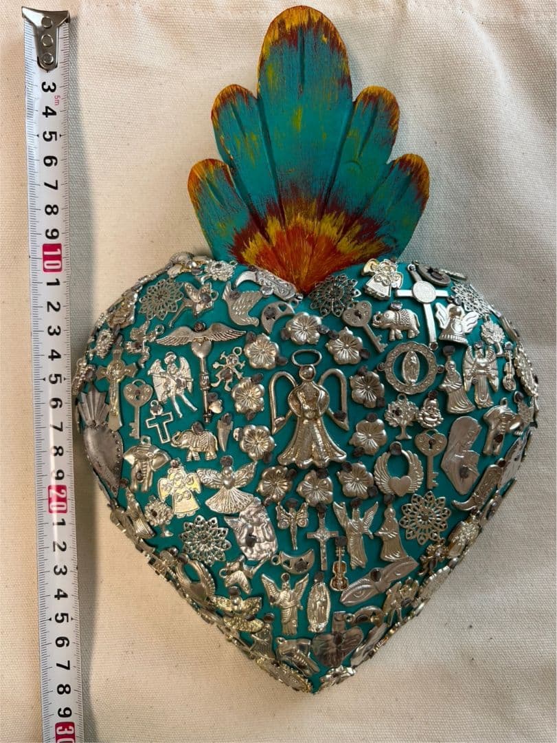 メキシコ　Mexico ミラグロ　壁掛けインテリア　ハートモチーフ