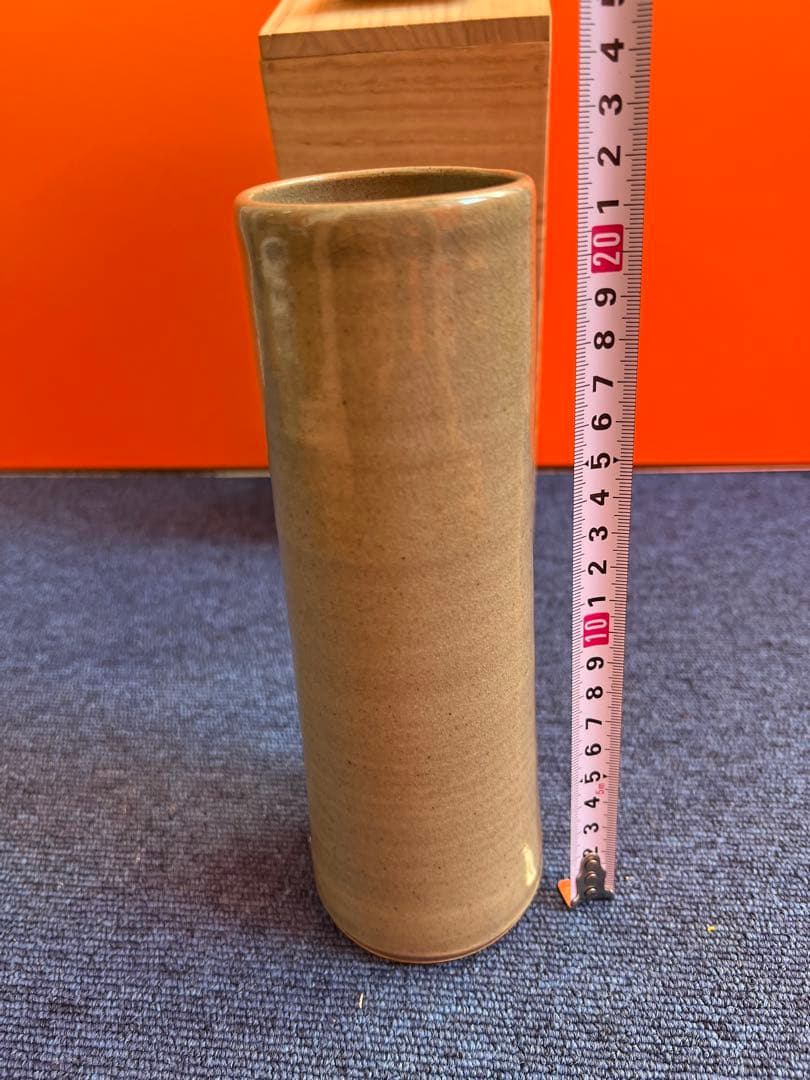 969 虫明焼　花入　未使用