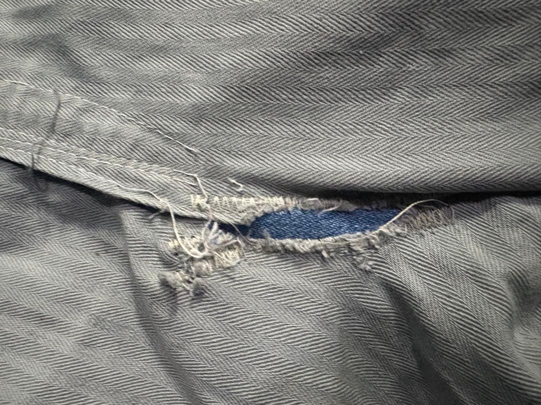 50s〜60sワーク カバーオール ヘリンボーンツイル HBT TALONジップ