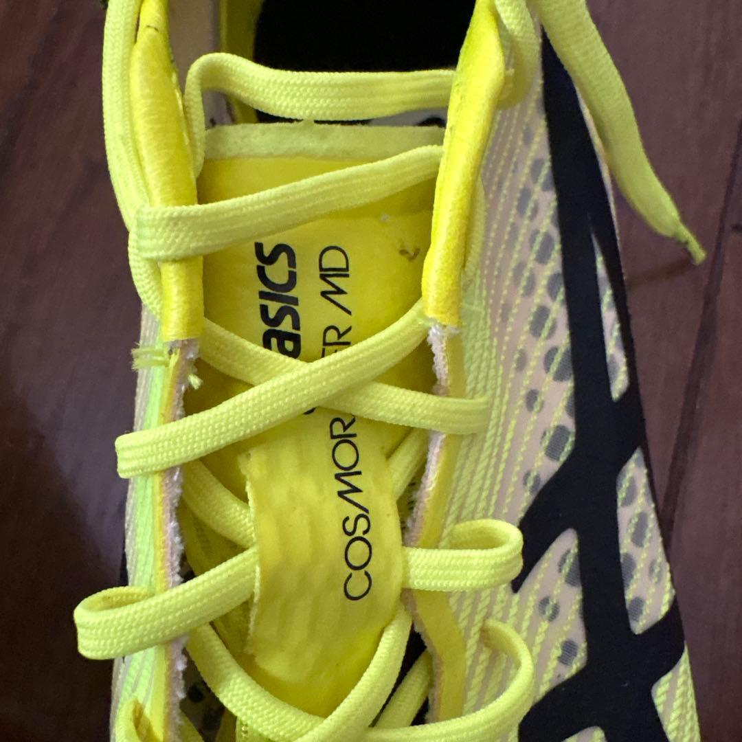 ASICS COSMORACER MD スパイクシューズ イエロー24.0