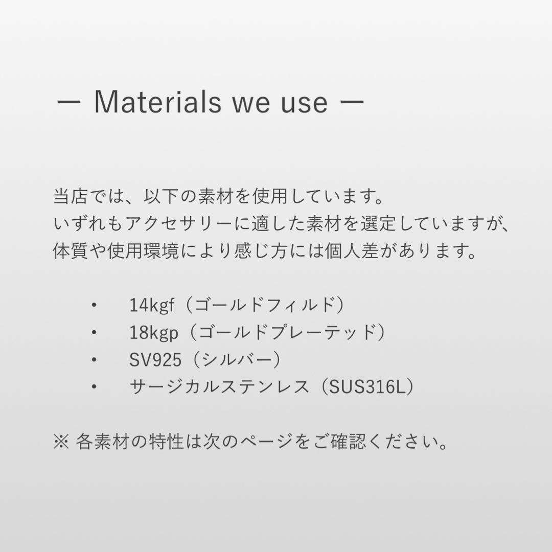 サンタマリアアクアマリン ピアスチャームⅡ 14kgf