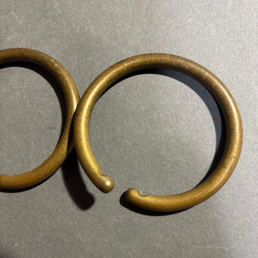 中川浄益　真鍮　釜鐶　共箱