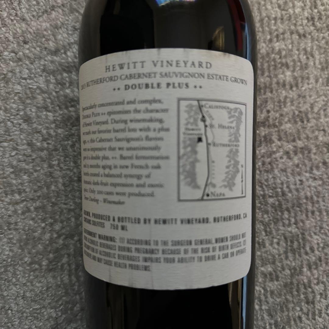 Hewitt ナパバレー 2013 ダブルプラス カベルネ ワイン