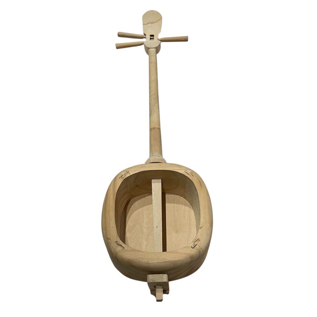 【超希少品】ナチュラルウッド　三線　木製ボディDIY・練習用・インテリアにも