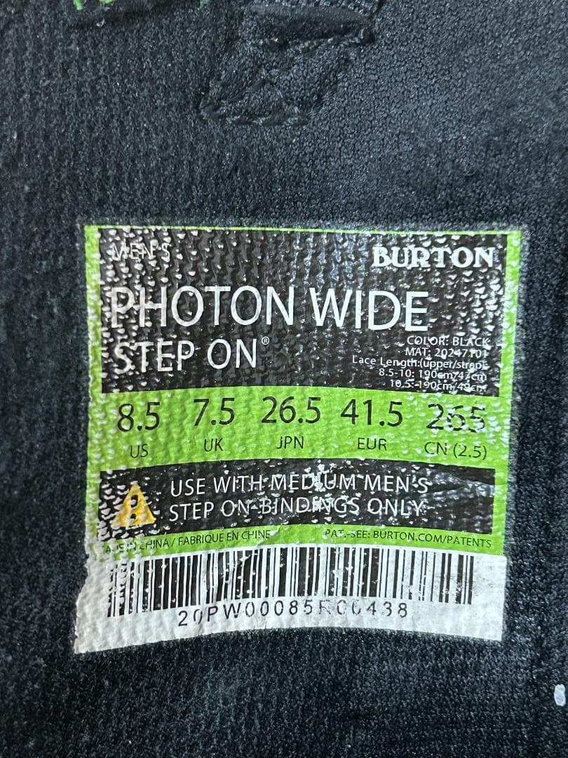 BURTON メンズ スノーボードブーツ PHOTON WIDE STEP ON
