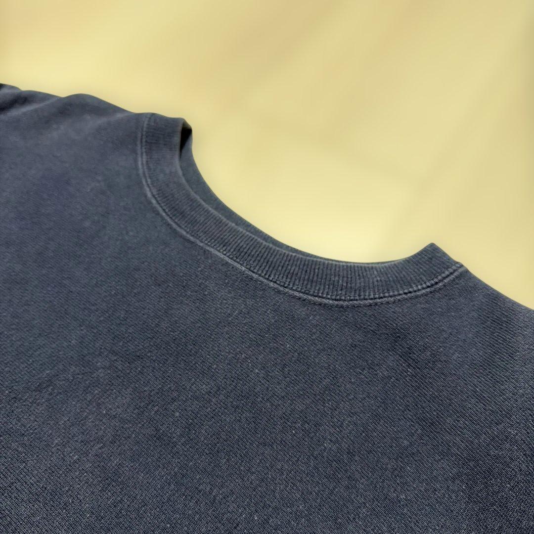 90s 刺繍タグchampion リバースウィーブ vintage ネイビー