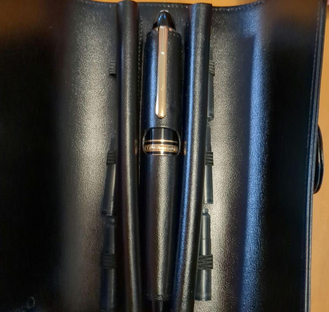 未使用☆モンブラン万年筆、ケース、インク6本セット