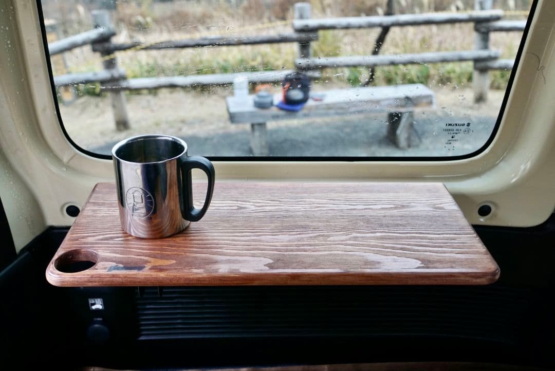 新型ジムニー 折り畳み式サイドテーブル JIMNY刻印(W)