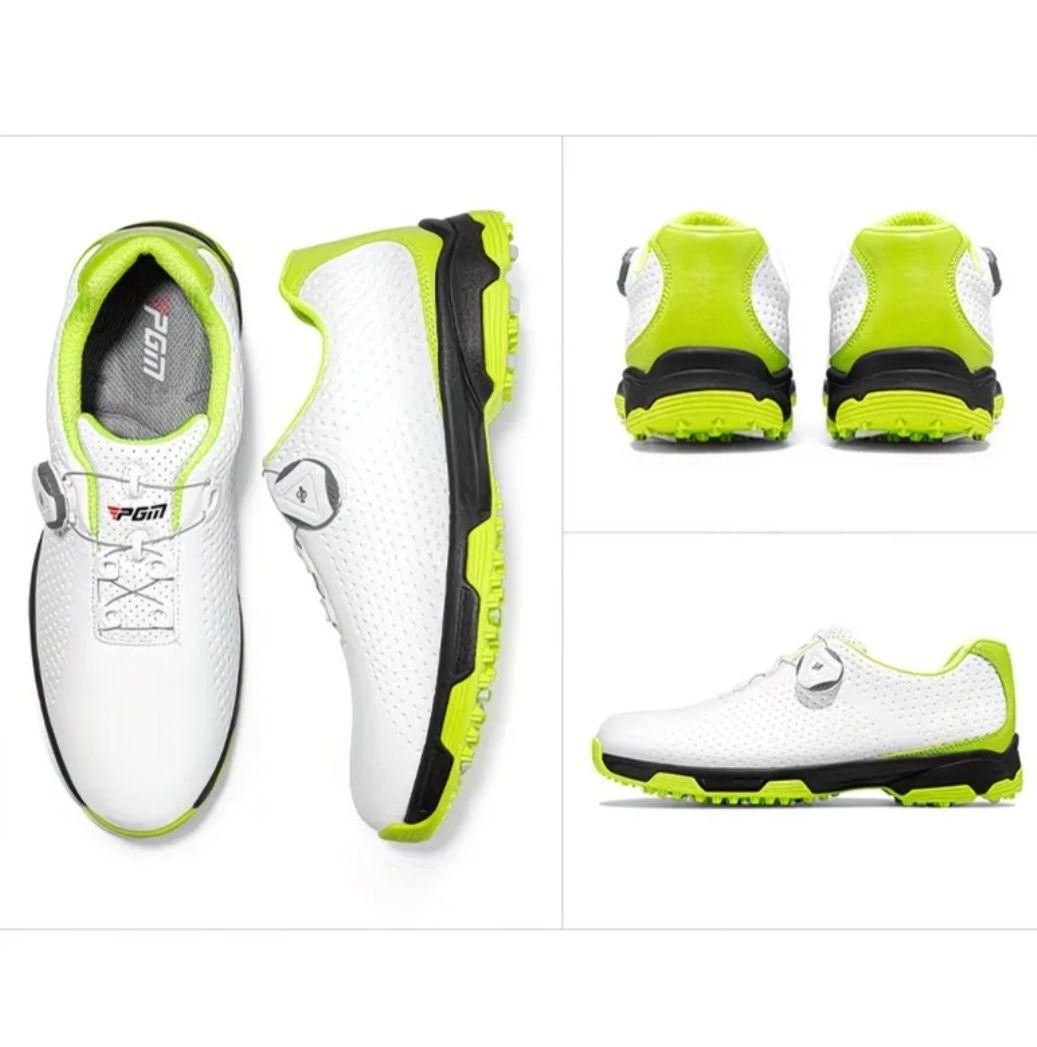 PGM ゴルフシューズ ホワイト/ライム