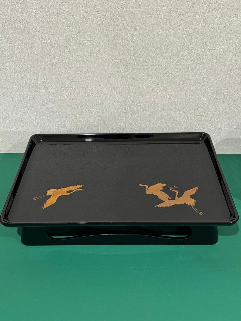 能登輪島塗　屠蘇揃い　鶴　蒔絵　美品