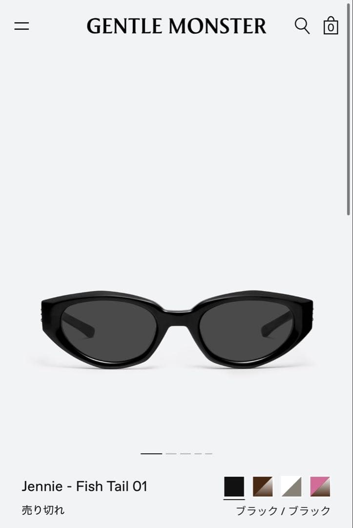 GENTLE MONSTER Jennie Fish Tail 01 サングラス