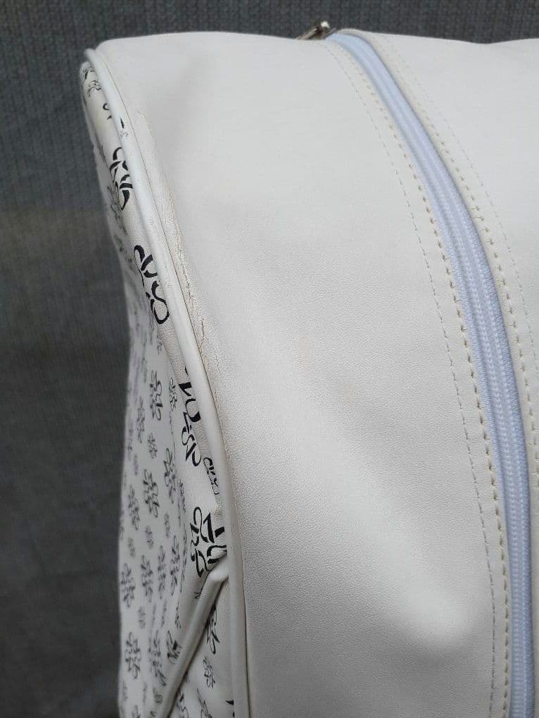 St. ANDREWS ロゴ デザイン スタンド式 キャディバッグ 白 黒