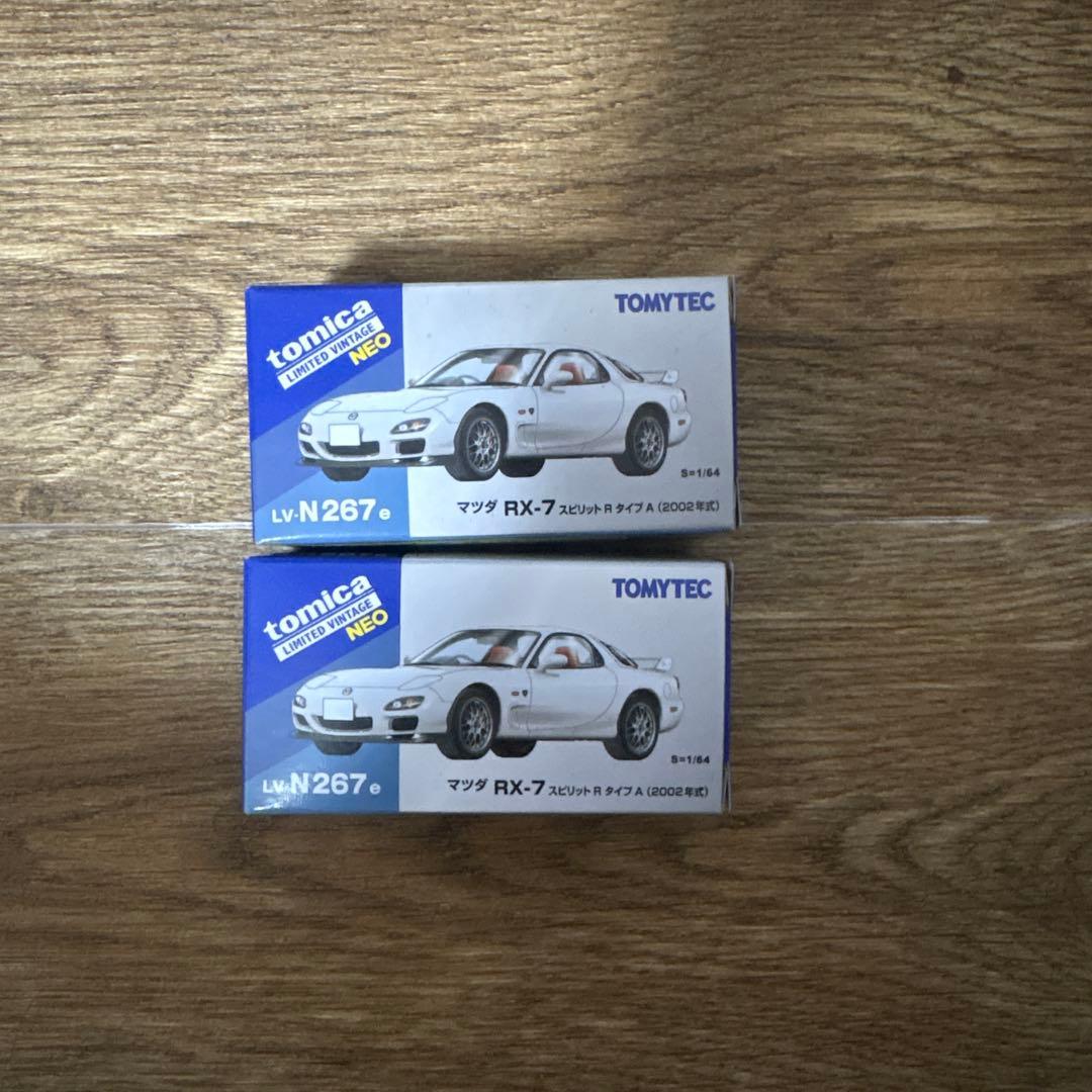MAZDA RX-7 スピリットR 2002年式　トミーテック白、グレー