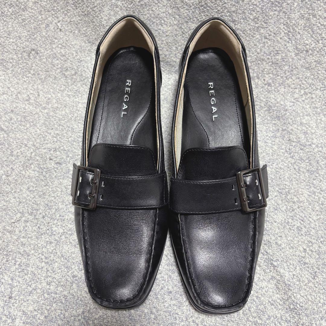 【新品未使用】REGAL リーガル　パンプス　バックル　23.5