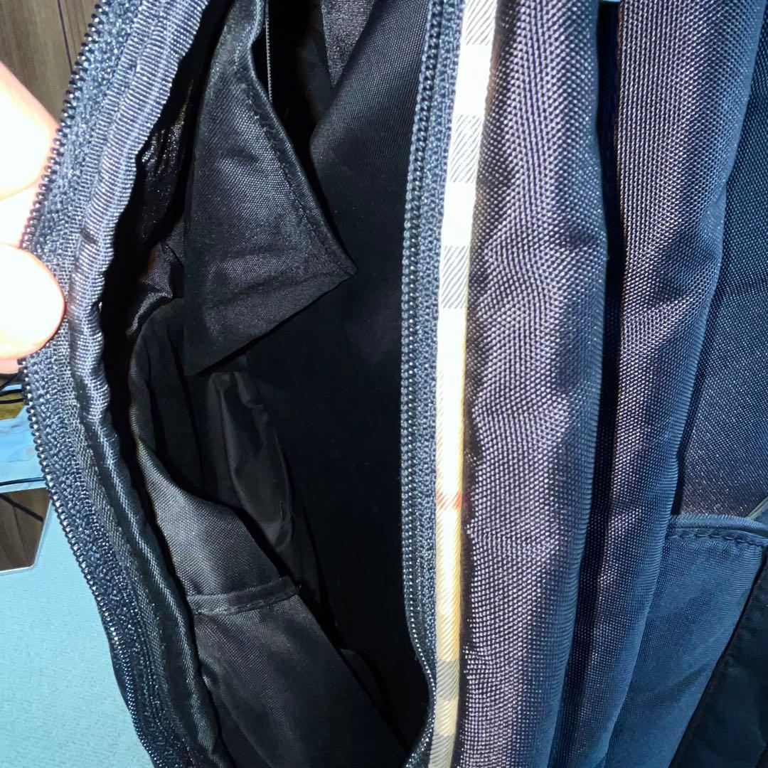 こ*！様 良品 バーバリー ゴルフキャディバッグ 黒/ノバチェック ゴルフバッグ