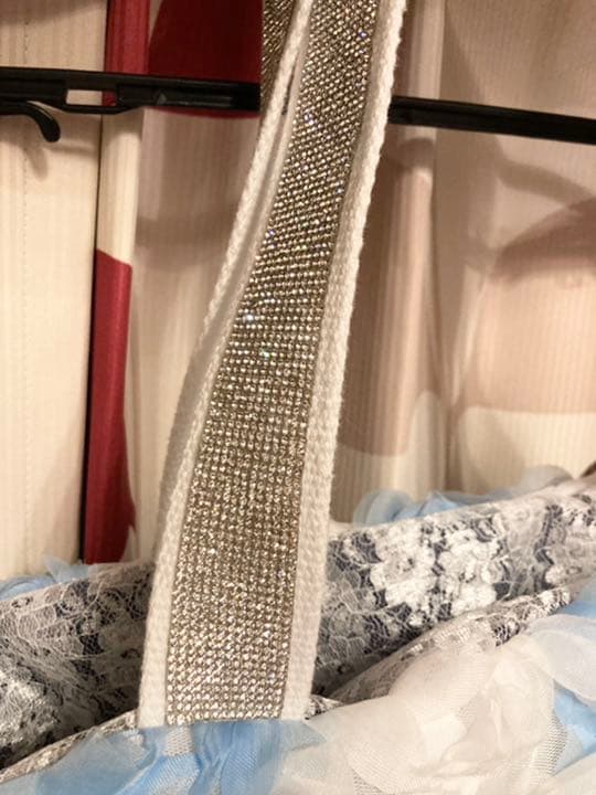 itdogs 薔薇キャリー スワロフスキー 巾着付き 美品です